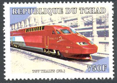 year=2001, Tchad Stamp with Thalys