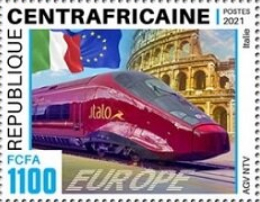 Central African Republic Stamp with Thalys, 2021