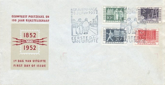 FDC Nederland, 1952