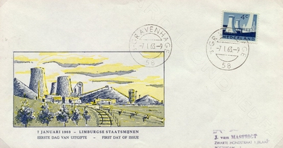 FDC: Limburg State Mines, 7 January 1963