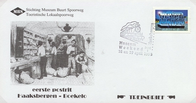 FDC: First postal ride Haaksbergen - Boekelo line, 1998