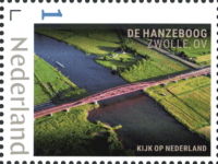 2022, NVPH: , personalized stamp with bridge