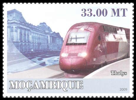 year=2009, Mozambique Stamp with Thalys