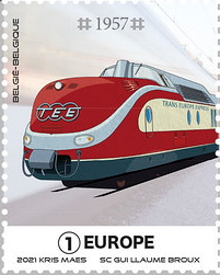 2021, Belgian Stamp with TEE