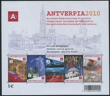 year=2010, Belgian Railway Stamp sheet with Thalys