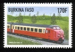 Burkina Faso Stamps with trains, 1998