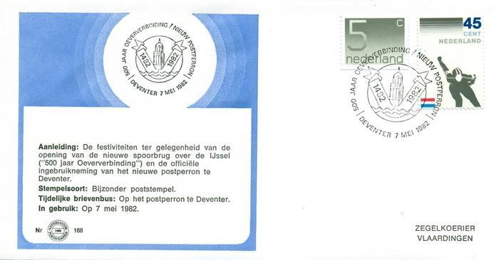 FDC: 40th anniversary leisure club Municipal Transport Company Amsterdam, 10-02-1982