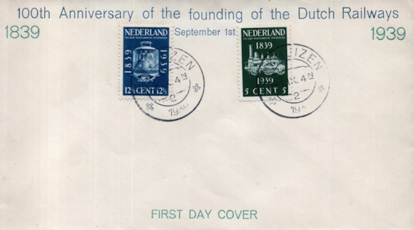 FDC Nederland, 1939