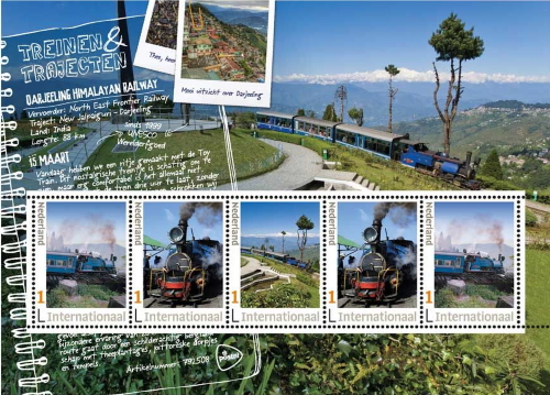 2019 Dutch stamp sheet Darjeeling Himalayan Railway