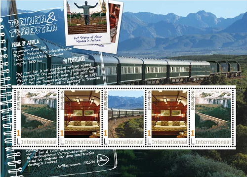 2019 Dutch stamp sheet Pride of Africa