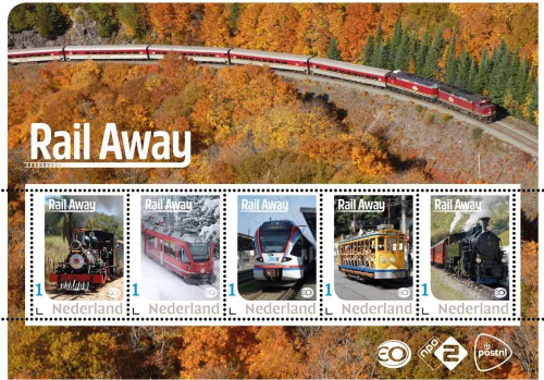 2019 Dutch stamp sheet rail away