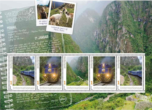 2020 Dutch stamp sheet Perurail