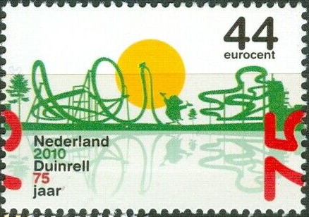 year=2010, NVPH: 2710, Dutch stamp with Duinrell roller coaster