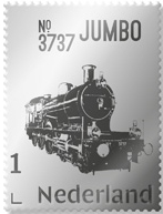 2022, NVPH: ---, personalised silver stamp: 3737