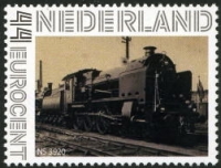 2022, NVPH:--- , personalized stamp with Dutch steam loco
