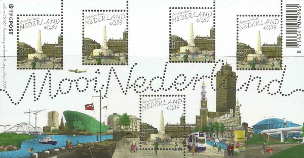 year=2005, Dutch stamp sheet Mooi Nederland Amsterdam - NVPH: 2347