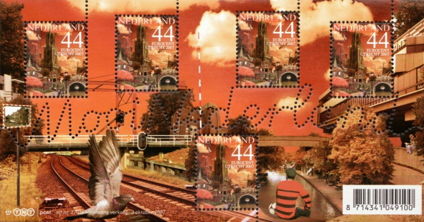 year=2007, Dutch stamp sheet Mooi Nederland Utrecht - NVPH: 2523