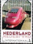 year=2015, Dutch personalized stamp with international train